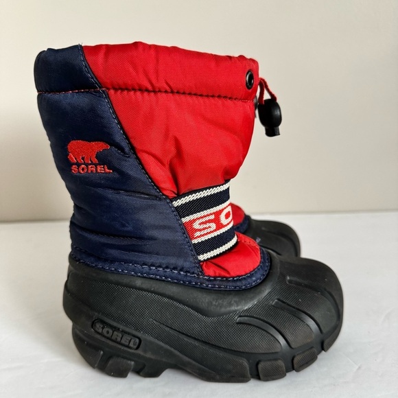Sorel Cub Youth Red Navy Felt Lined
Snow Boots Size 8 - Picture 2 of 11